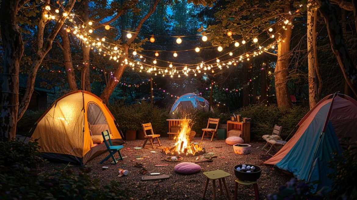 Comment organiser un campement dans le jardin pour les enfants