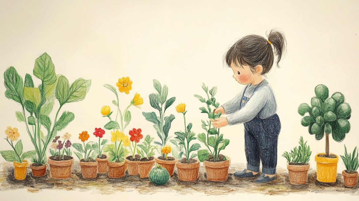 Apprenez à vos enfants à jardiner avec un mini-potager maison